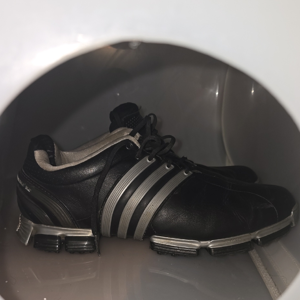adidas Tour 360 3.0 Black and Silver Men's golf shoes